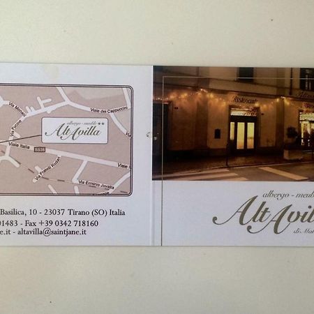 Albergo Altavilla Тирано Екстериор снимка